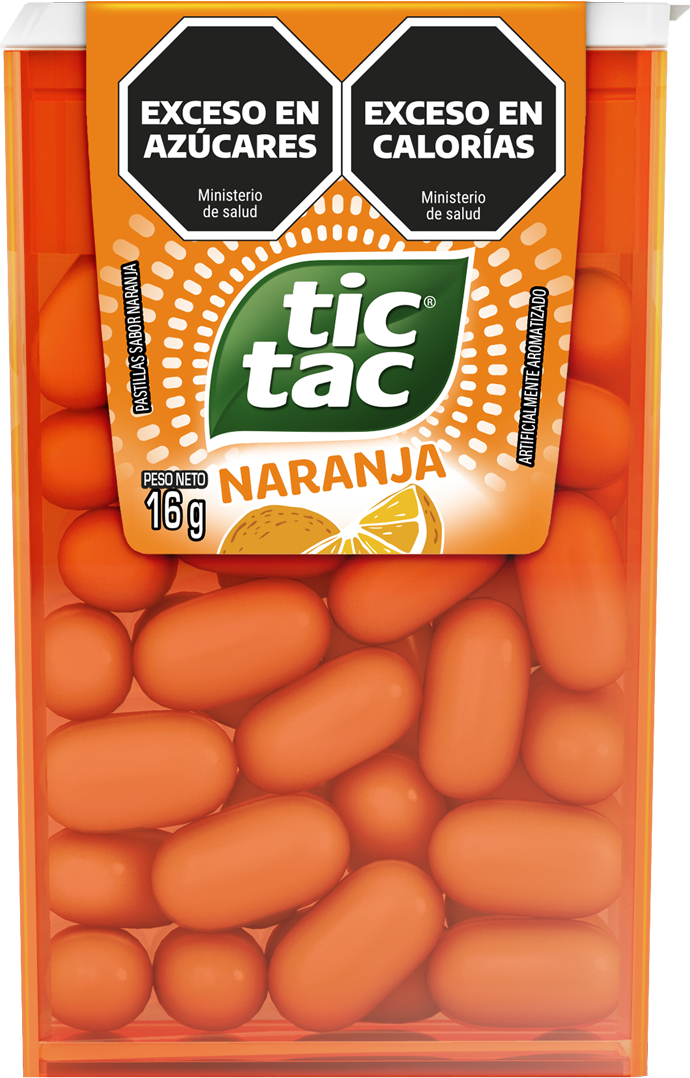 Caja Tic Tac® sabor Naranja.