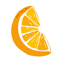 Sticker de Naranja.