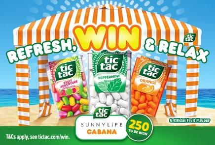 Enter NOW for a chance to WIN with Tic Tac and SunnyLife