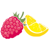 Framboise et quartier de citron