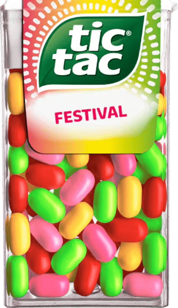 Tic Tac® Festival verpakking.