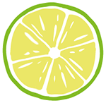 Sticker citron vert.