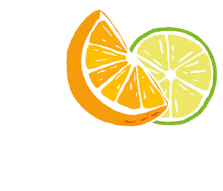 Sticket orange et citron vert.