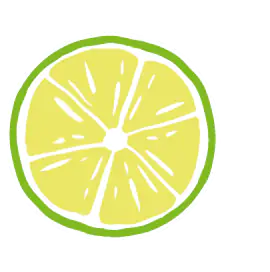 Sticker citron vert.