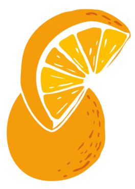 Autocollant d'oranges.