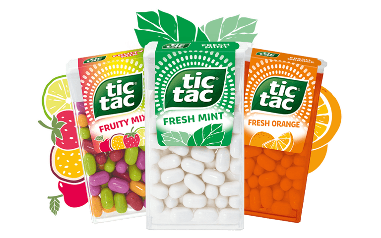 Tic Tac® Classic Sorten.