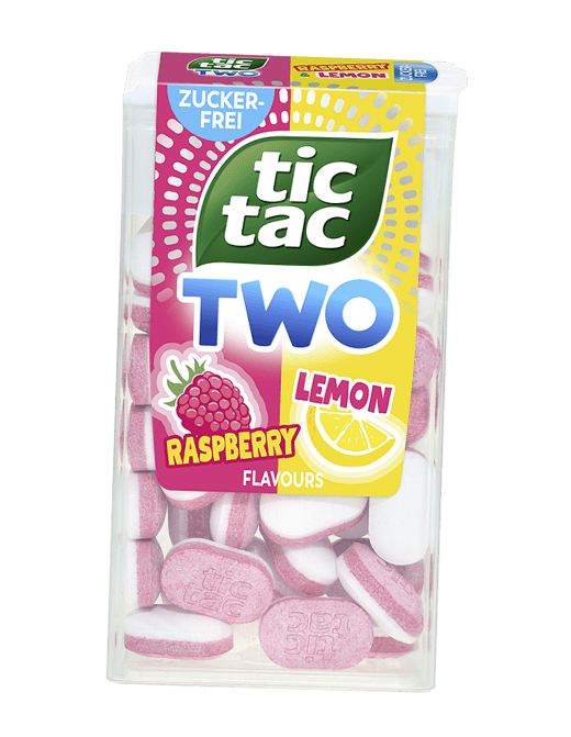 TIC TAC TWO Raspberry & Lemon Packung.