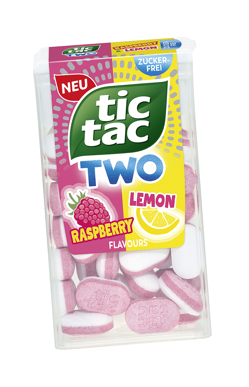 TIC TAC TWO Raspberry & Lemon Packung.
