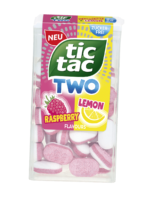TIC TAC TWO Raspberry & Lemon Packung.