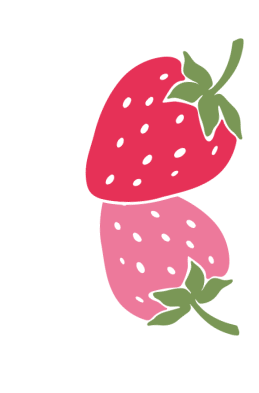 Erdbeersticker.
