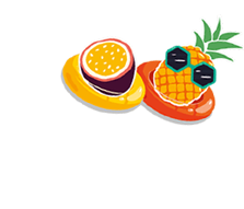 Granadilli & ananassi kleebis