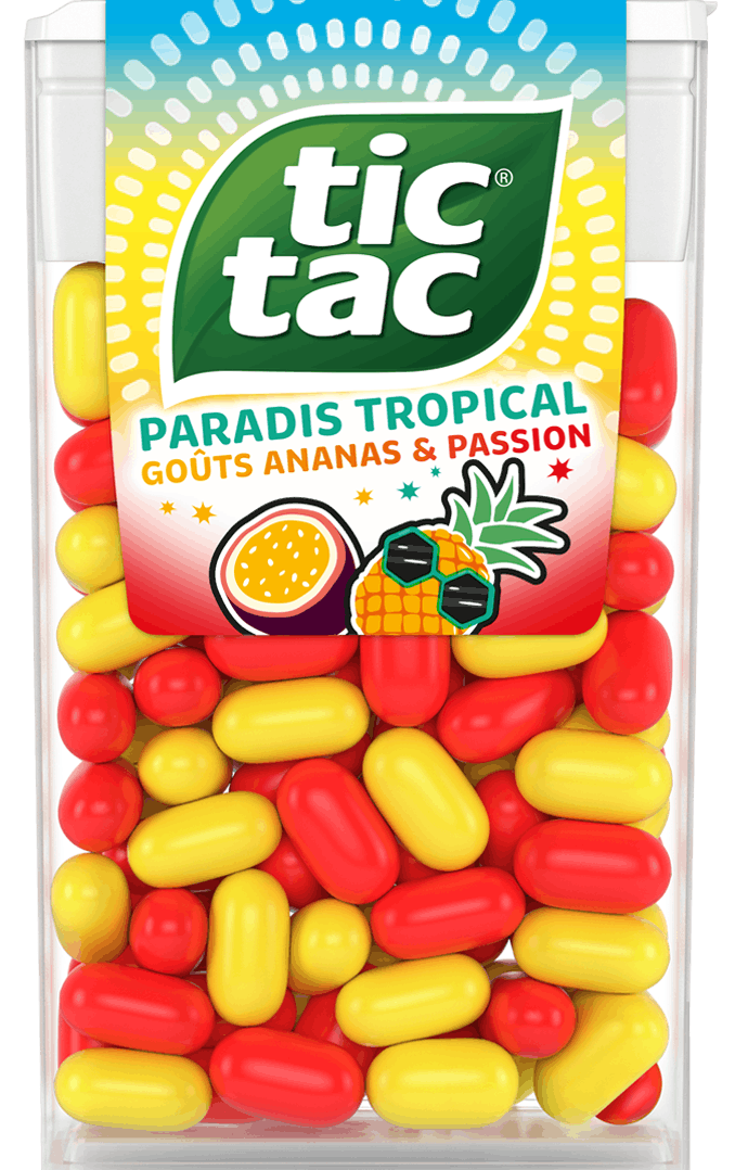Tic Tac® Paradis Tropical Goûts Ananas & Passion