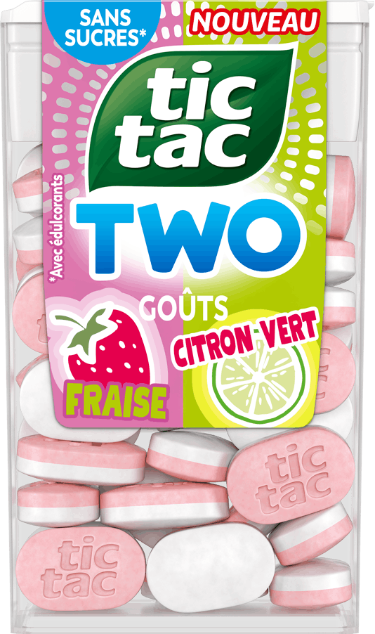 Boîte TIC TAC TWO goût Fraise Citron vert