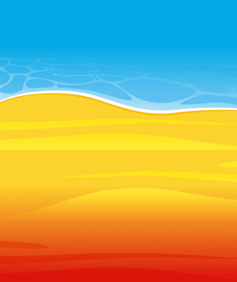 Illustration de plage Tic Tac® Paradis Tropical