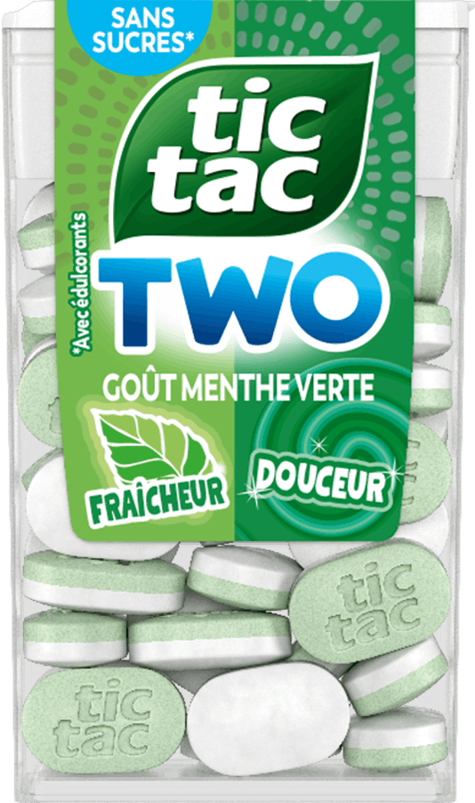 TIC TAC TWO Menthe verte fraîche & douce
