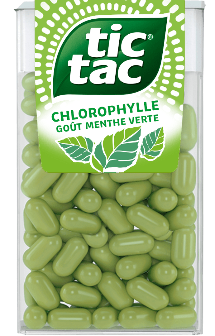 La fraîcheur tout en douceur de la chlorophylle goût menthe verte, pour réveiller votre positivité.