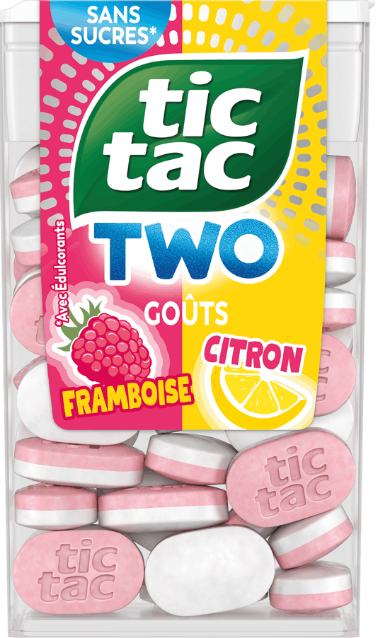 TIC TAC TWO Framboise goûts Citron