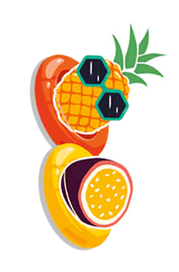 Pictogramme Fruit de la Passion & Ananas