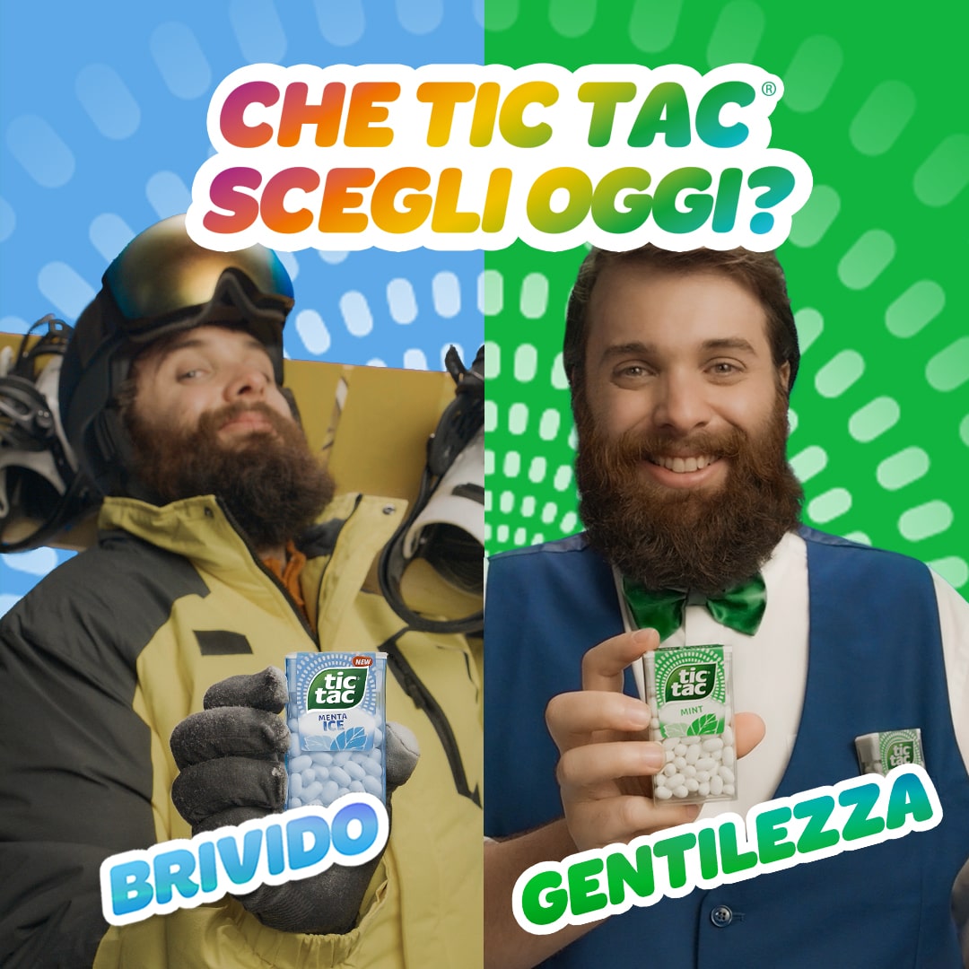 Che Tic Tac® scegli oggi? Brivido, Gentilezza.