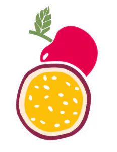 Ciliegia e passion fruit (Fruity mix) icona frutta.