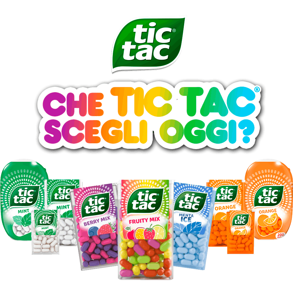 Confezioni gamma Tic Tac® Che Tic Tac® scegli oggi?