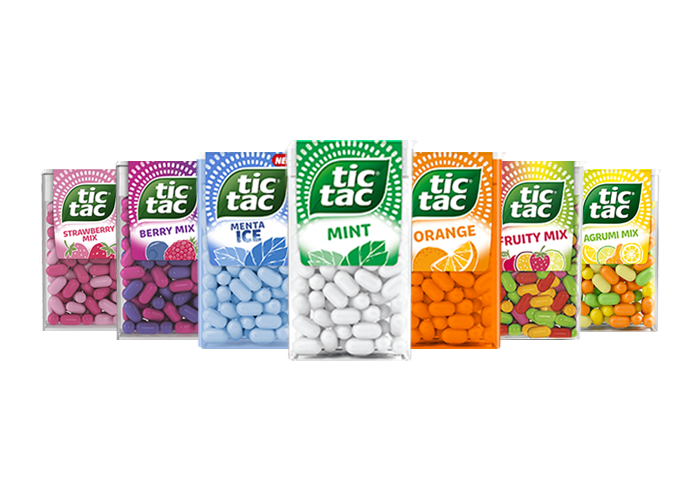 Confezioni gamma Tic Tac®.