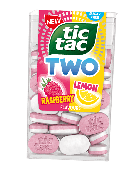 TIC TAC TWO Raspberry Lemon iepakojums.
