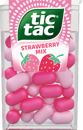 Tic Tac® Strawberry Mix iepakojums