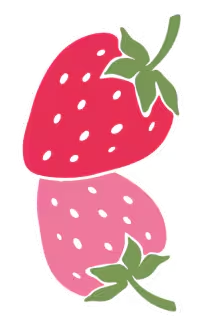 Sticker de fresa
