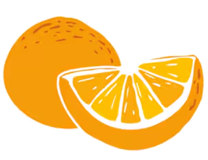Sticker de naranja