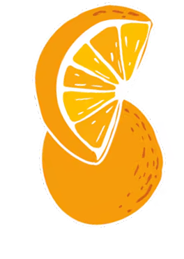 Sticker de naranja