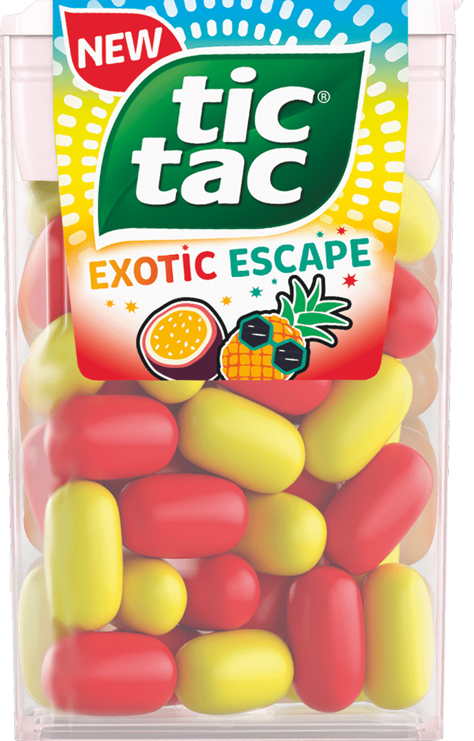 opakowanie Tic Tac® Exotic Escape.