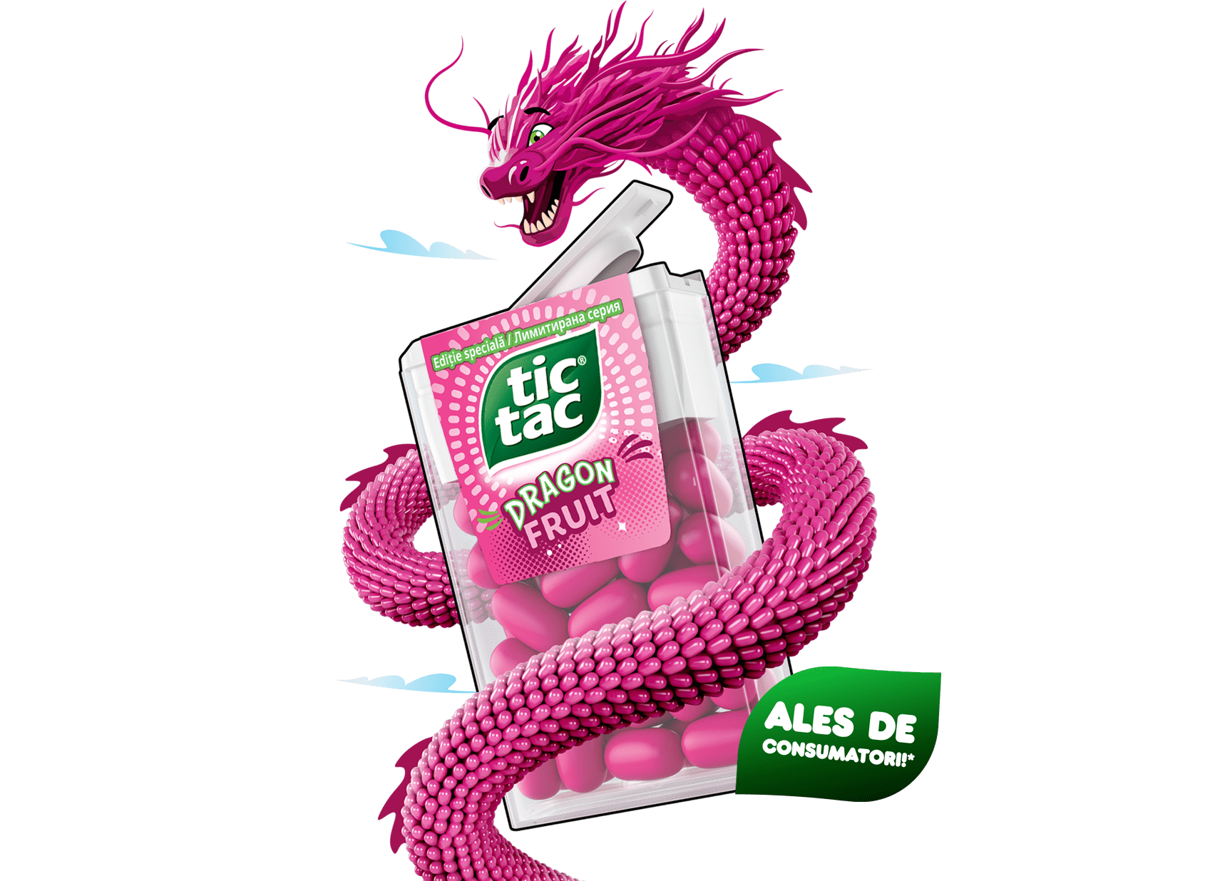 Descoperă aroma în ediție specială Tic Tac® Dragon Fruit