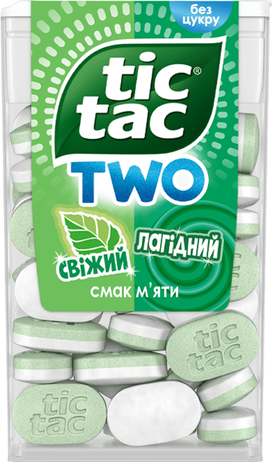 упаковка TIC TAC TWO свіжа та лагідна м'ята
